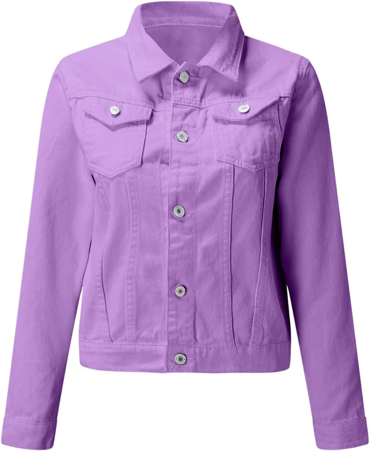 2025 Cropped Jean Jackets for Women Casual Fashion Lightweight Short Denim Jacket Stretchy with Pockets