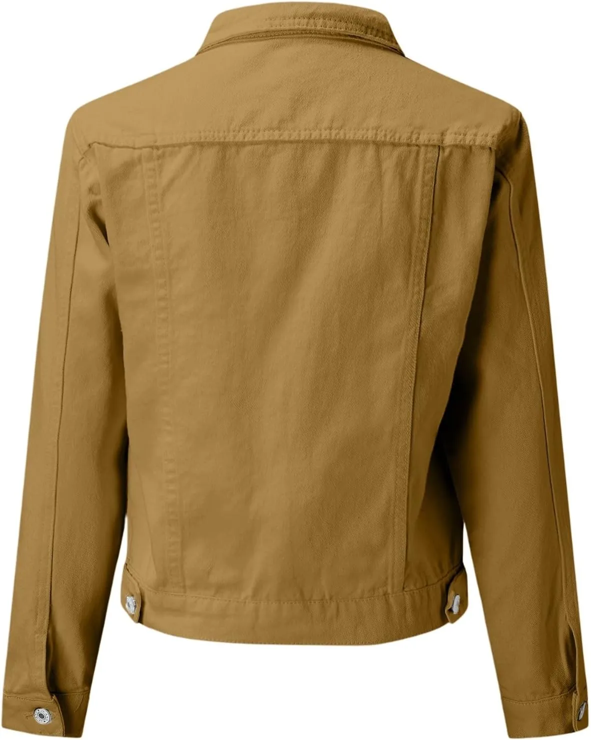 2025 Cropped Jean Jackets for Women Casual Fashion Lightweight Short Denim Jacket Stretchy with Pockets
