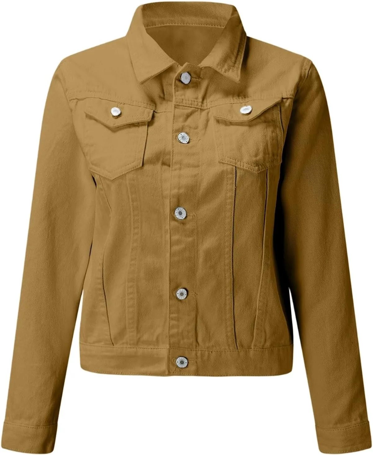 2025 Cropped Jean Jackets for Women Casual Fashion Lightweight Short Denim Jacket Stretchy with Pockets
