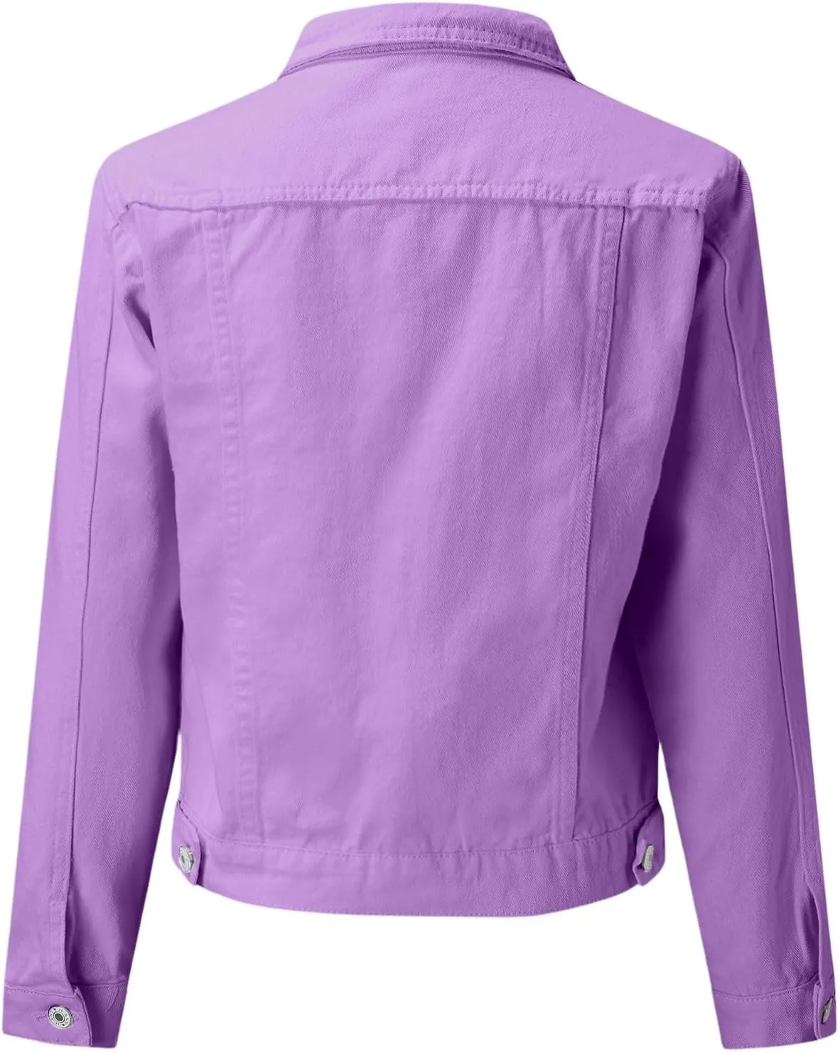 2025 Cropped Jean Jackets for Women Casual Fashion Lightweight Short Denim Jacket Stretchy with Pockets
