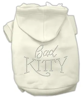 Bad Kitty Rhinestud Hoodie Cream L (14)
