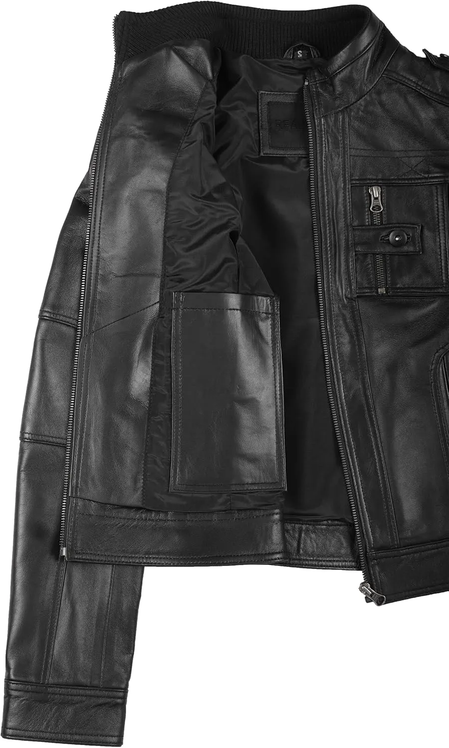 Decrum Leather Jacket Women - Casual Leather Jacket for Women