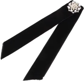 DOITOOL Fashionable Ribbon Bow Tie Brooch Pin for Women Aesthetic Clip Corsage Accessory for Blouses and Suits Lightweight and Wear Resistant Decorative Pin