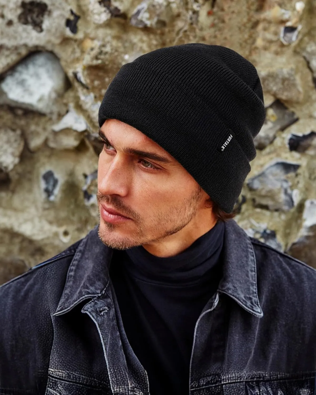 FURTALK Beanie Hat for Men Women Winter Hats for Women Men Soft Warm Unisex Cuffed Beanie Knitted Skull Cap