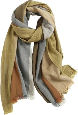 Jeelow Lightweight Summer Scarf Light Shawl Wrap Linen Feel Scarves For Men And Women