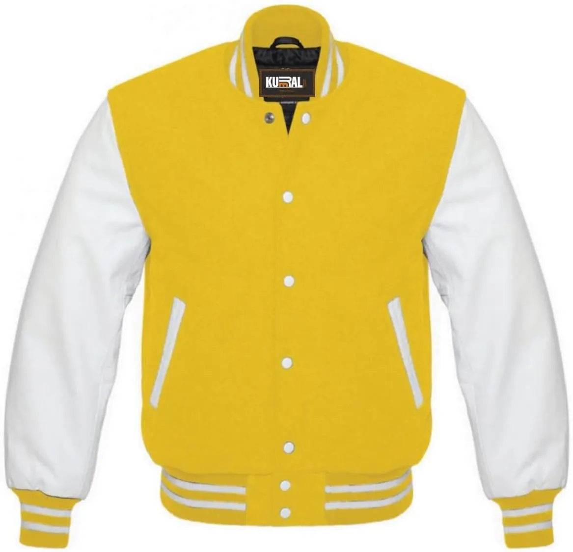 Men's Varsity Letterman Jacket, Baseball Bomber Style College Jacket, wool body leather sleeves varsity jacket
