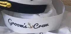Nautical Hats-Caps for Bride-Groom-Bridal Party-Bachelor Bachelorette Party Gifts