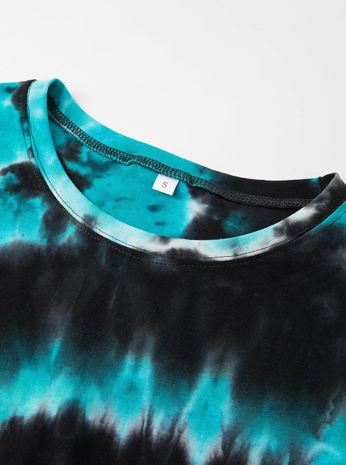 Remidoo Women's Casual Crewneck Short Sleeve Tie Dye Oversized T Shirt Graphic Tee Top