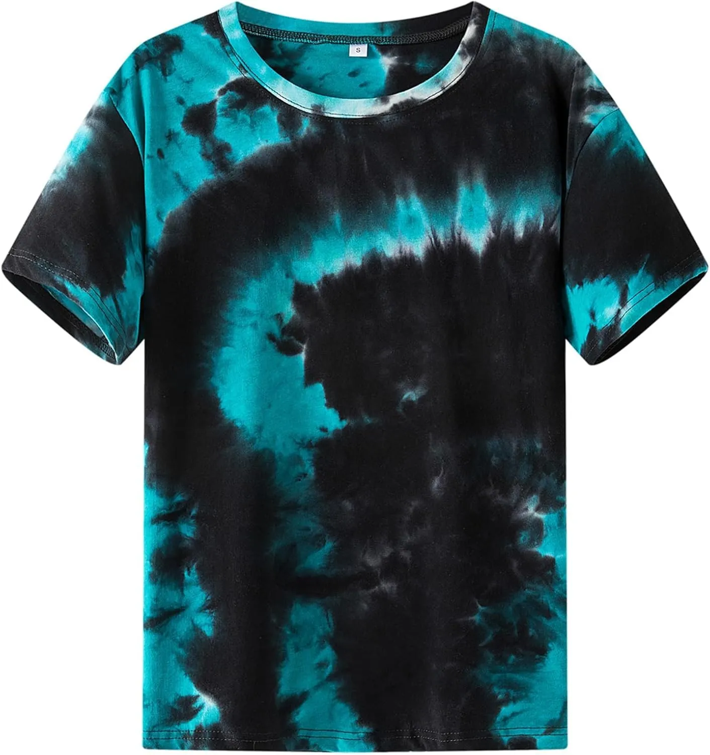 Remidoo Women's Casual Crewneck Short Sleeve Tie Dye Oversized T Shirt Graphic Tee Top
