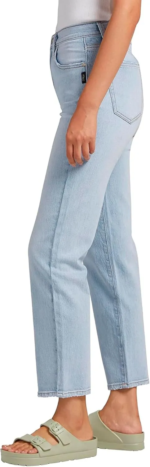Silver Jeans Co. Women's Highly Desirable High Rise Straight Leg Jeans