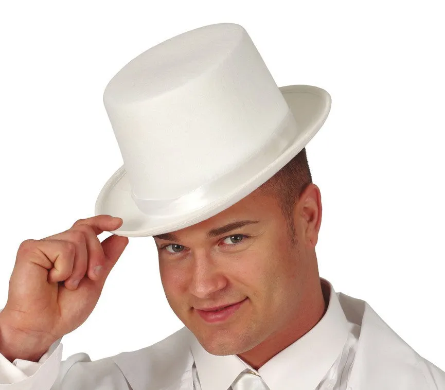 Top Hat White Felt