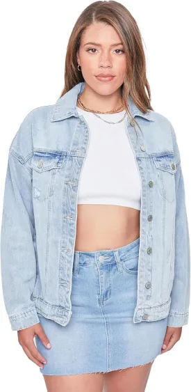 YMI Jeans Women's Oversized Denim Jacket