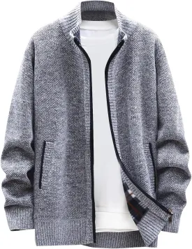Ymosrh Winter Jackets for Men and Men's Fashion Loose Cardigan Warm Lapel Hooded Jacket Sweater Waterproof Jackets
